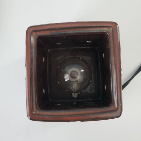 Scentsy Brown Hope Cross Celtic Full Size Electric Candle Wax Warmer Retired - Picture 9 of 11